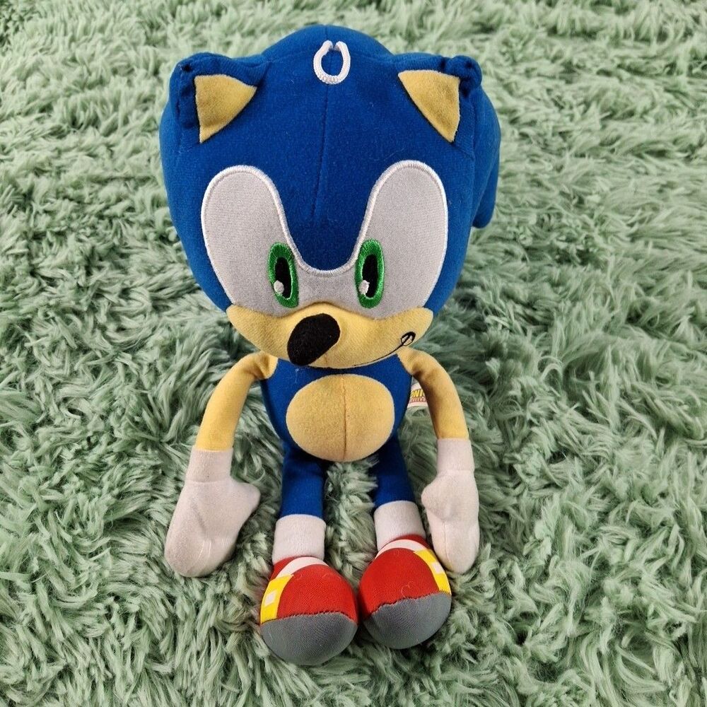 Sonic The Hedgehog Plush Toy 10" Sega Stuffed Animal Soft Doll Kids Gift
